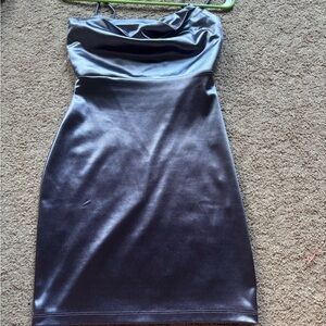 Elegant purple Satin Dress
